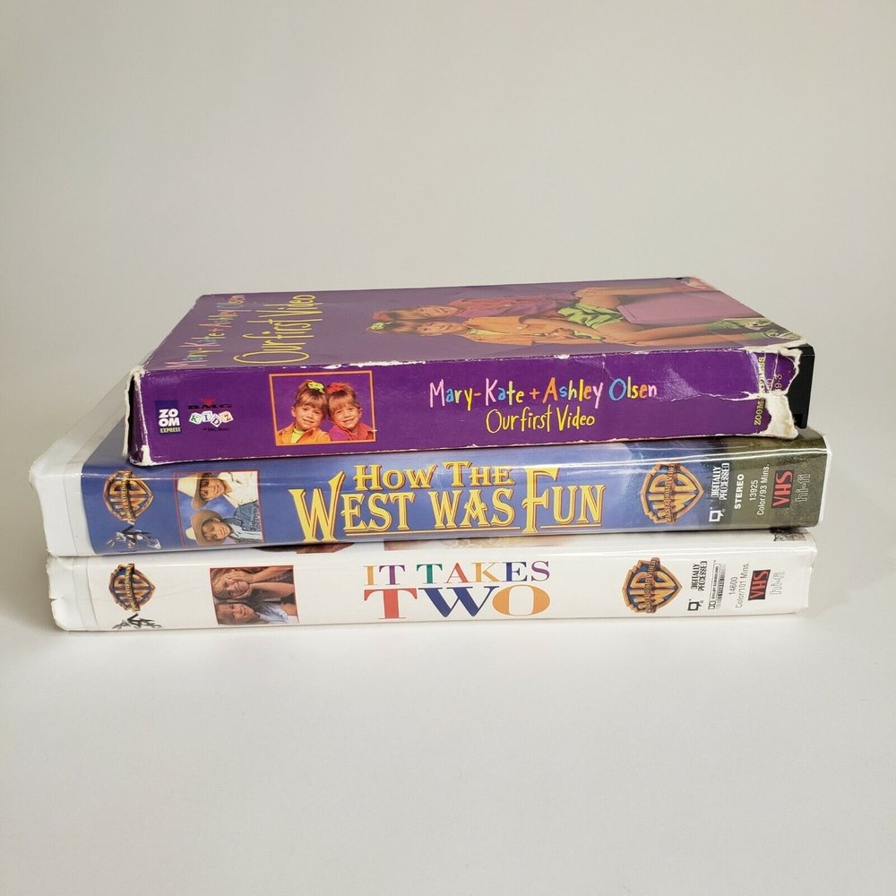 Vintage 1990s Mary Kate and Ashley Olsen VHS Children's Videos Lot of 3 Tested - Picture 4 of 6